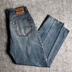 Union Bay Vintage 90's Distressed Denim Jeans Mens‎ 31x33 Blue Straight Leg